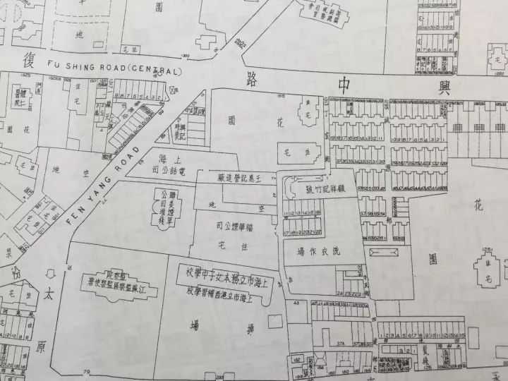 復興中路、汾陽路口老地圖