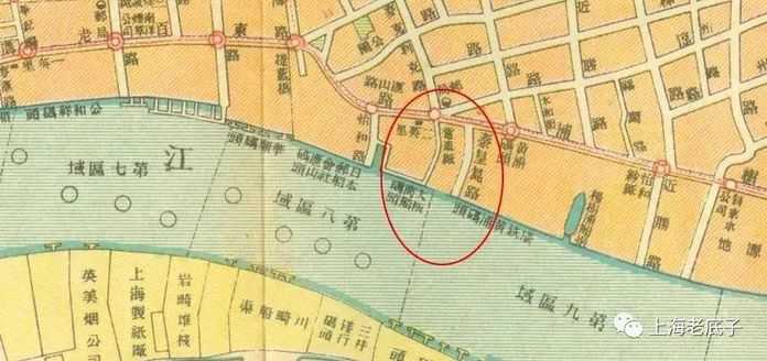 1926年的英文地圖中也有相同標示