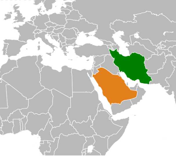 伊朗、沙烏地的位置